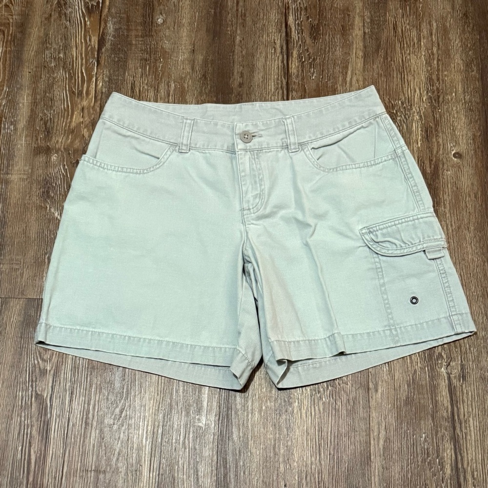 The North Face Hiking Shorts Women's 4 Teal Cargo Outdoor Low Rise Walking Wear